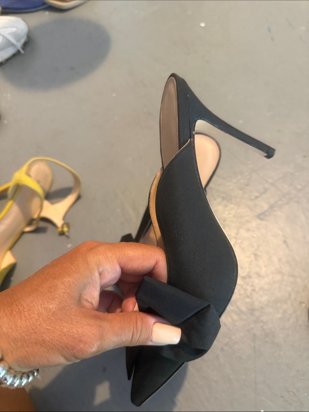 kate spade Black Bow Pointed-Toe Slip-On Mules - Picture 6 of 12
